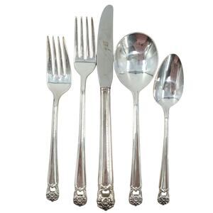 Rogers Brothers Silverplate‎ Eternally Yours Coquette 5 Piece Setting 4-8